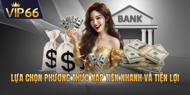 Lựa chọn phương thức nạp tiền nhanh và tiện lợi